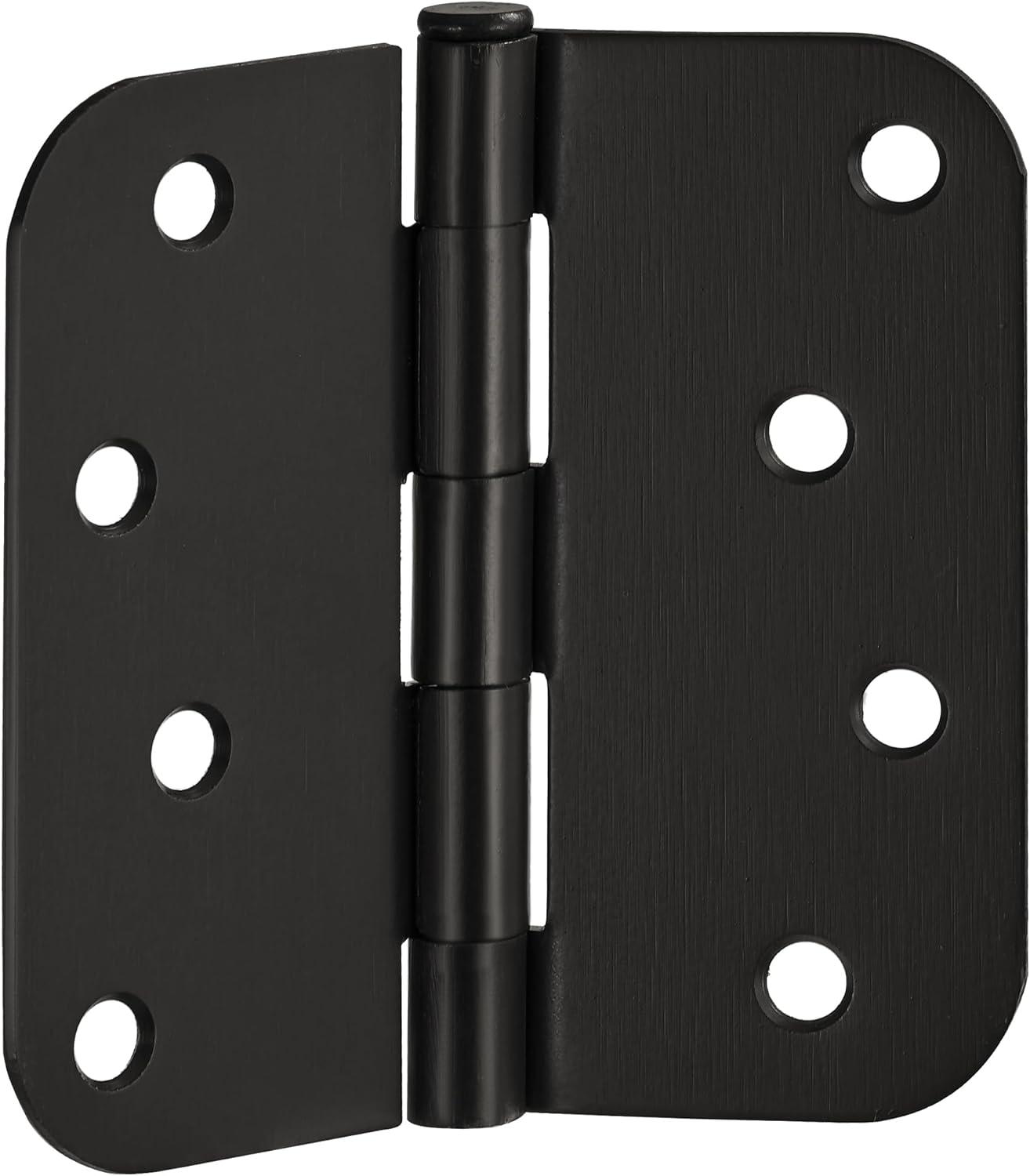 Design House Door Hinge 4-Inch, 5/8-inch Radius, 3-Pack (Set of 3)