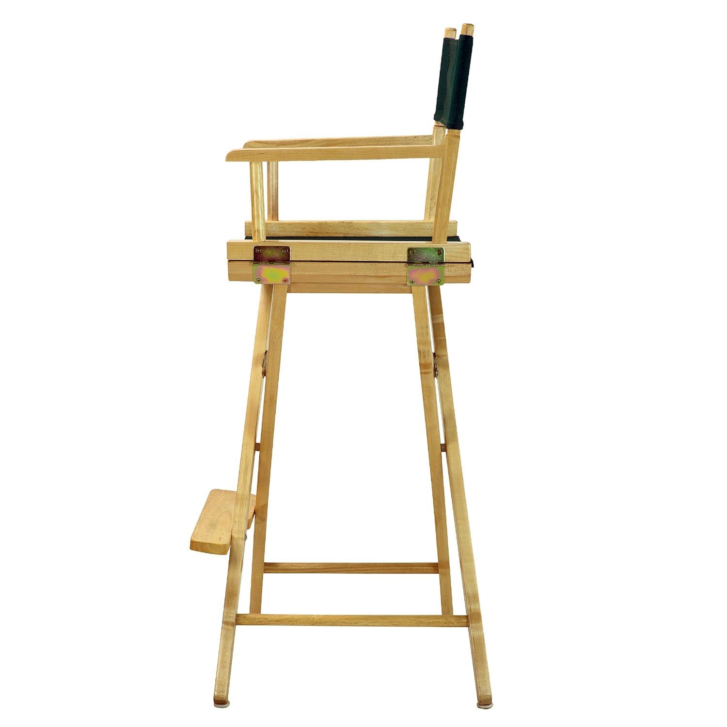 230-00-021-32 30 in. Directors Chair Natural Frame with Hunter Green Canvas