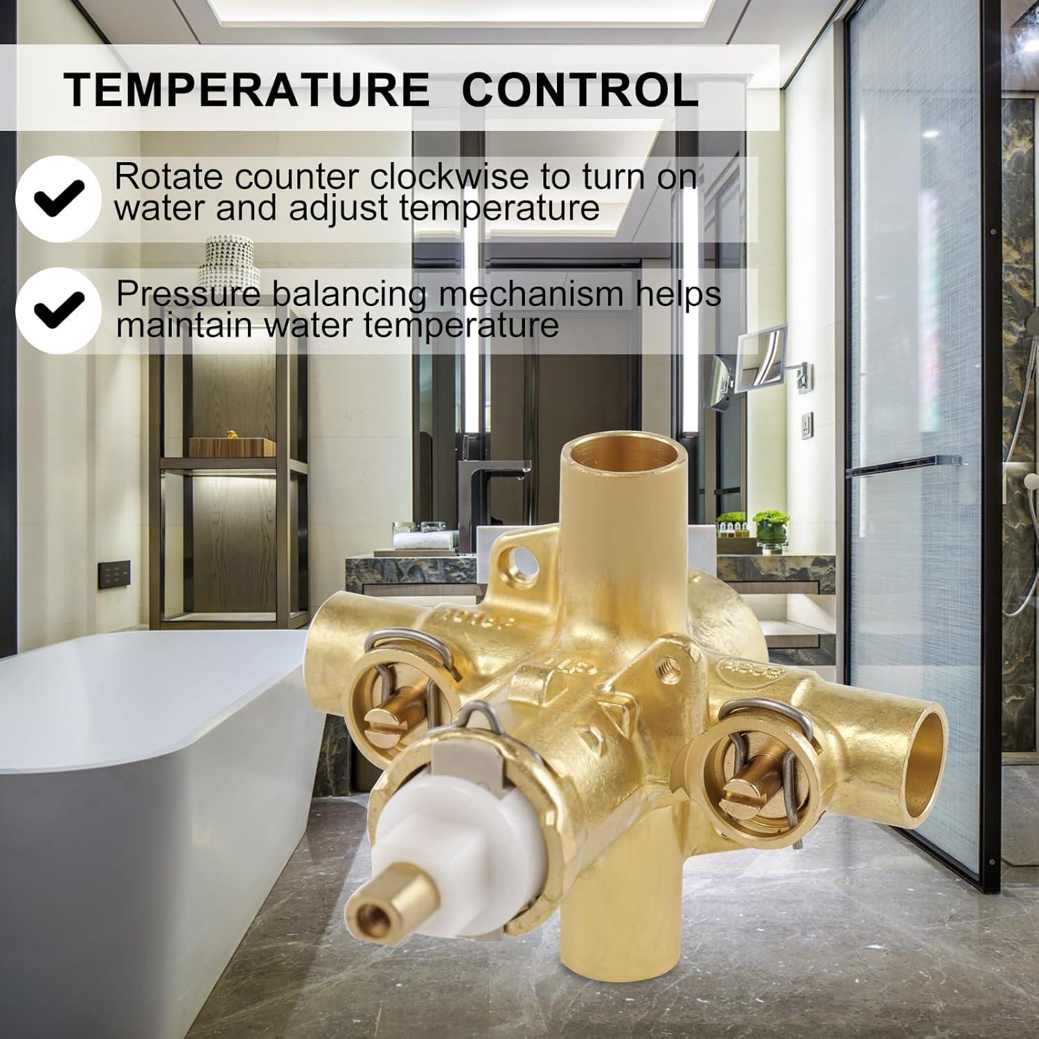 M-Pact Posi-Temp IPS Connection Pressure Balancing Valve