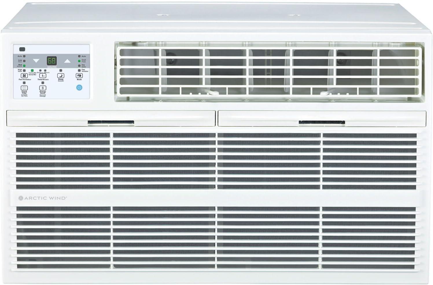 Arctic Wind 12000 BTU Through The Wall Air Conditioner for 550 Square Feet with Heater and Remote Included
