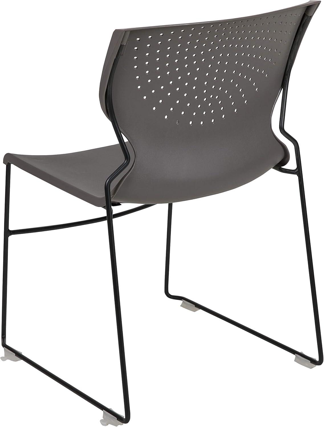 Everleigh 661 lb. Capacity Full Back Stack Chair with Powder Coated Frame