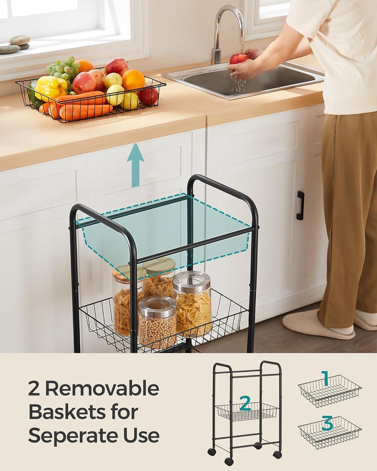 28.3'' H x 16.5'' W Utility Cart with Wheels