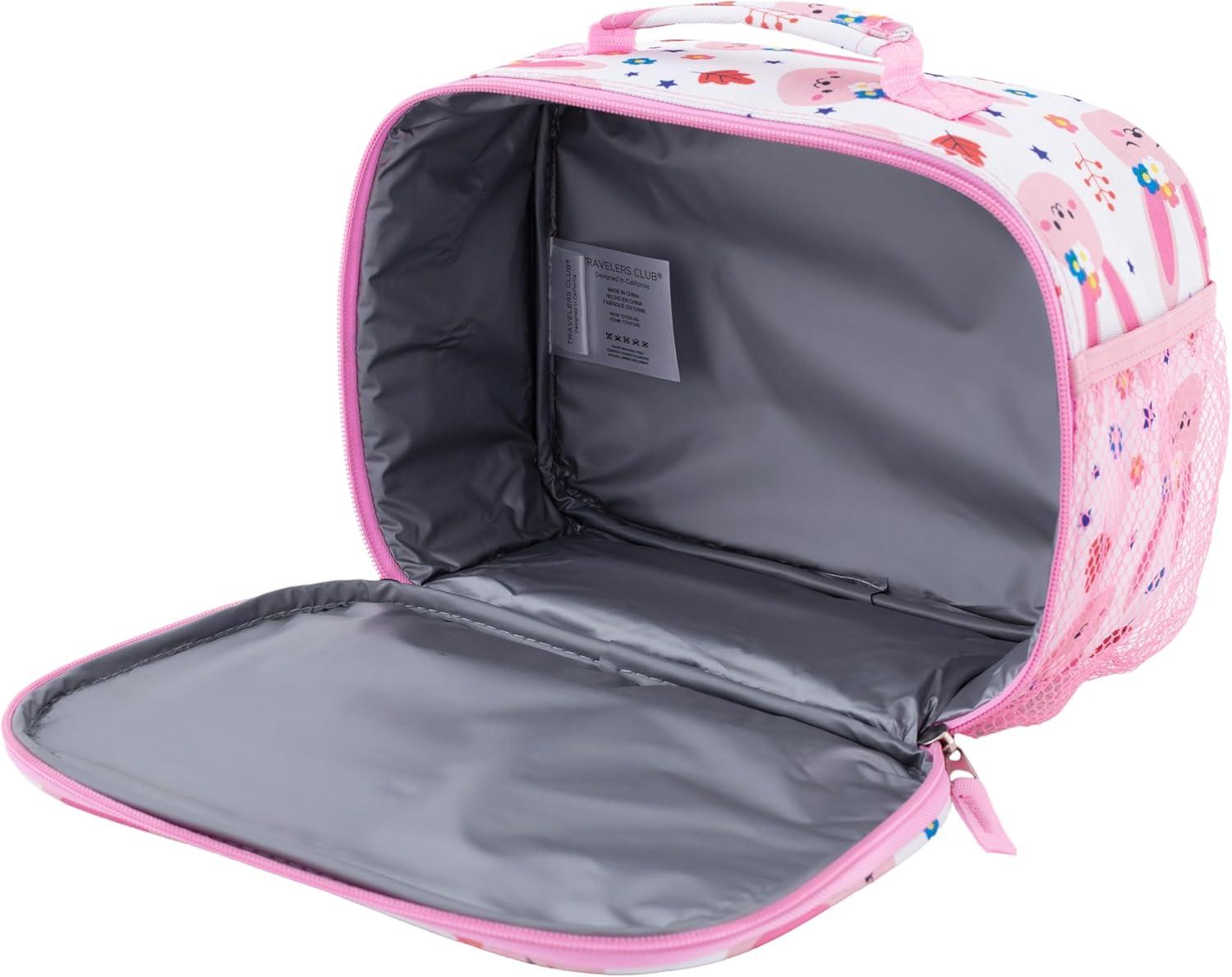 Travelers Club Kids' 5pc Hardside Checked Spinner Luggage Set