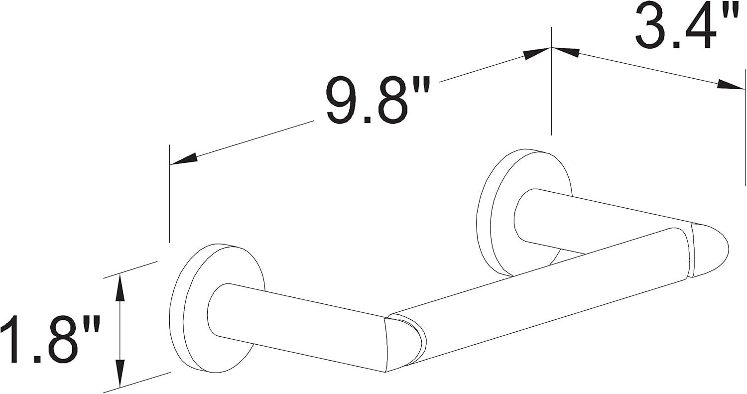 Sine 9.8'' 1 Wall Towel Bar