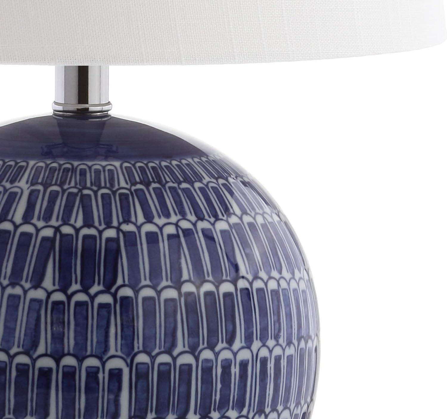 Ronald 21" Ceramic LED Table Lamp, Navy