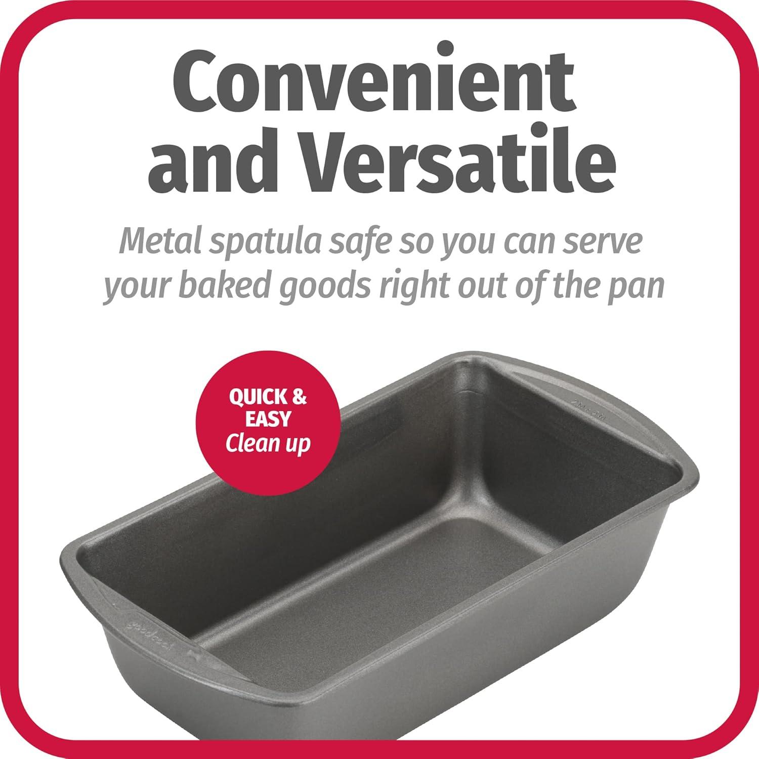 Gray Non-Stick Steel 9 x 5 Loaf Pan Set