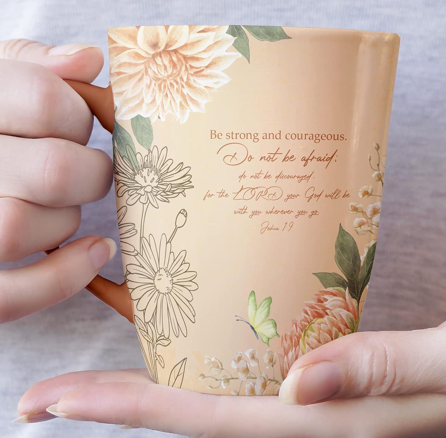 BTaT- Christian Coffee Cups, Set of 6, 12oz, Bible Verse Mugs, Inspirational Set for Women, Scripture Coffee Cups, Christian Gifts