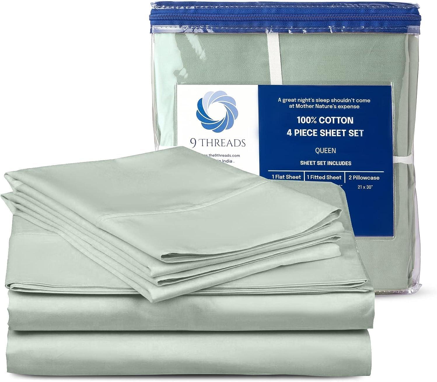 Egyptian Linens Solid 600 Thread Count Sheets Set Sage King