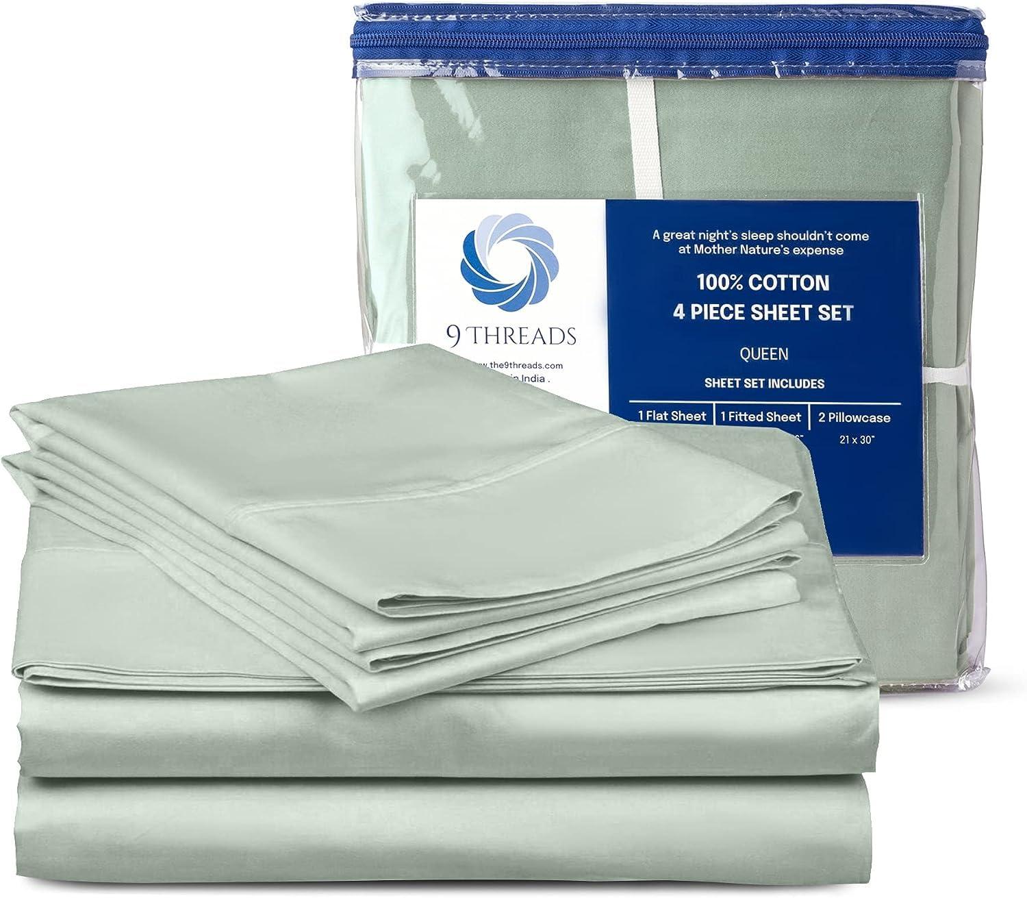 Egyptian Linens Solid 600 Thread Count Sheets Set Sage King