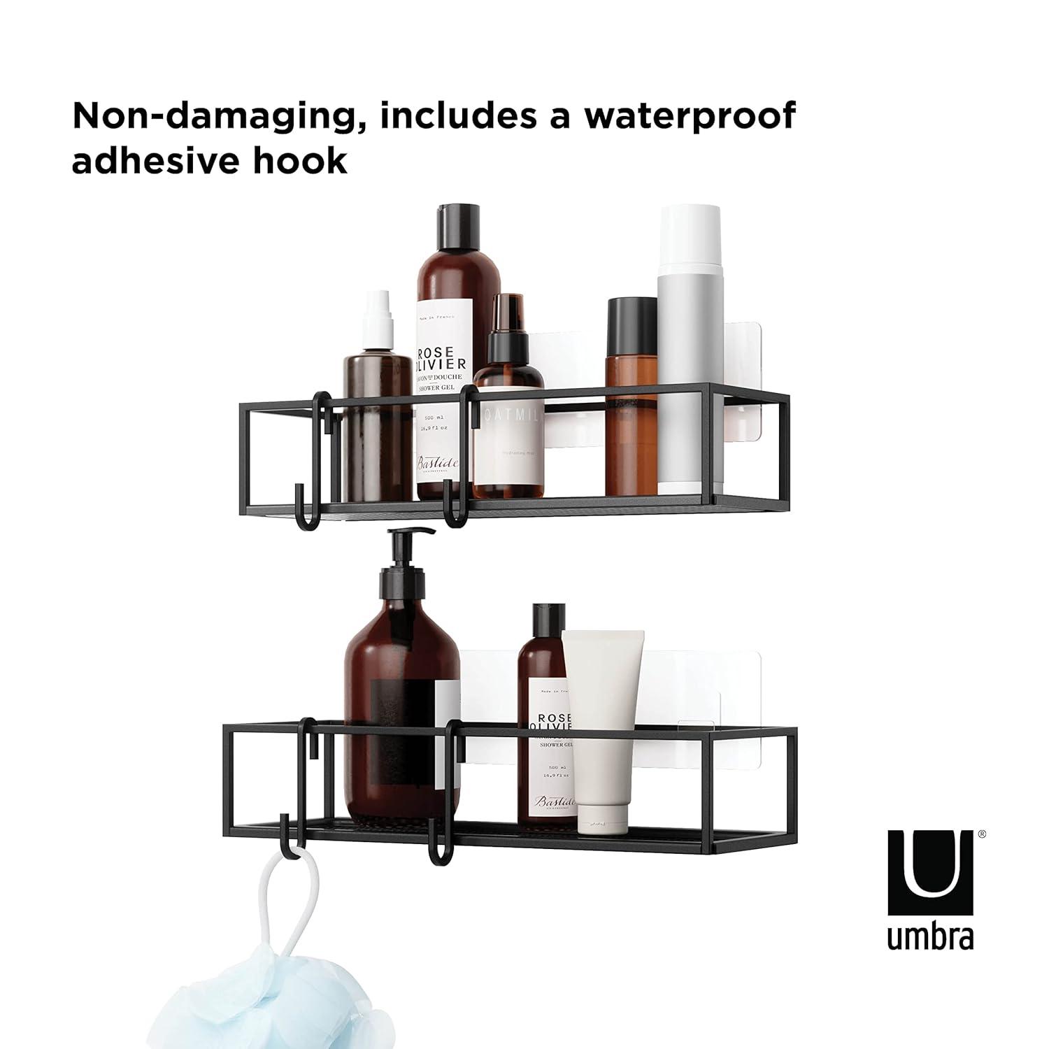 Umbra Cubiko Black Hanging Shower Bins