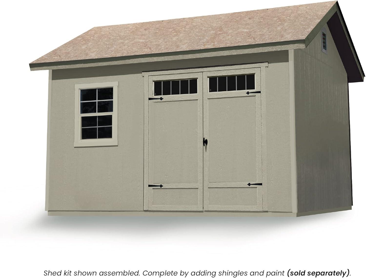 Handy Home Products Beachwood 10 ft. x 12 ft. Wood Storage Shed (with Floor)