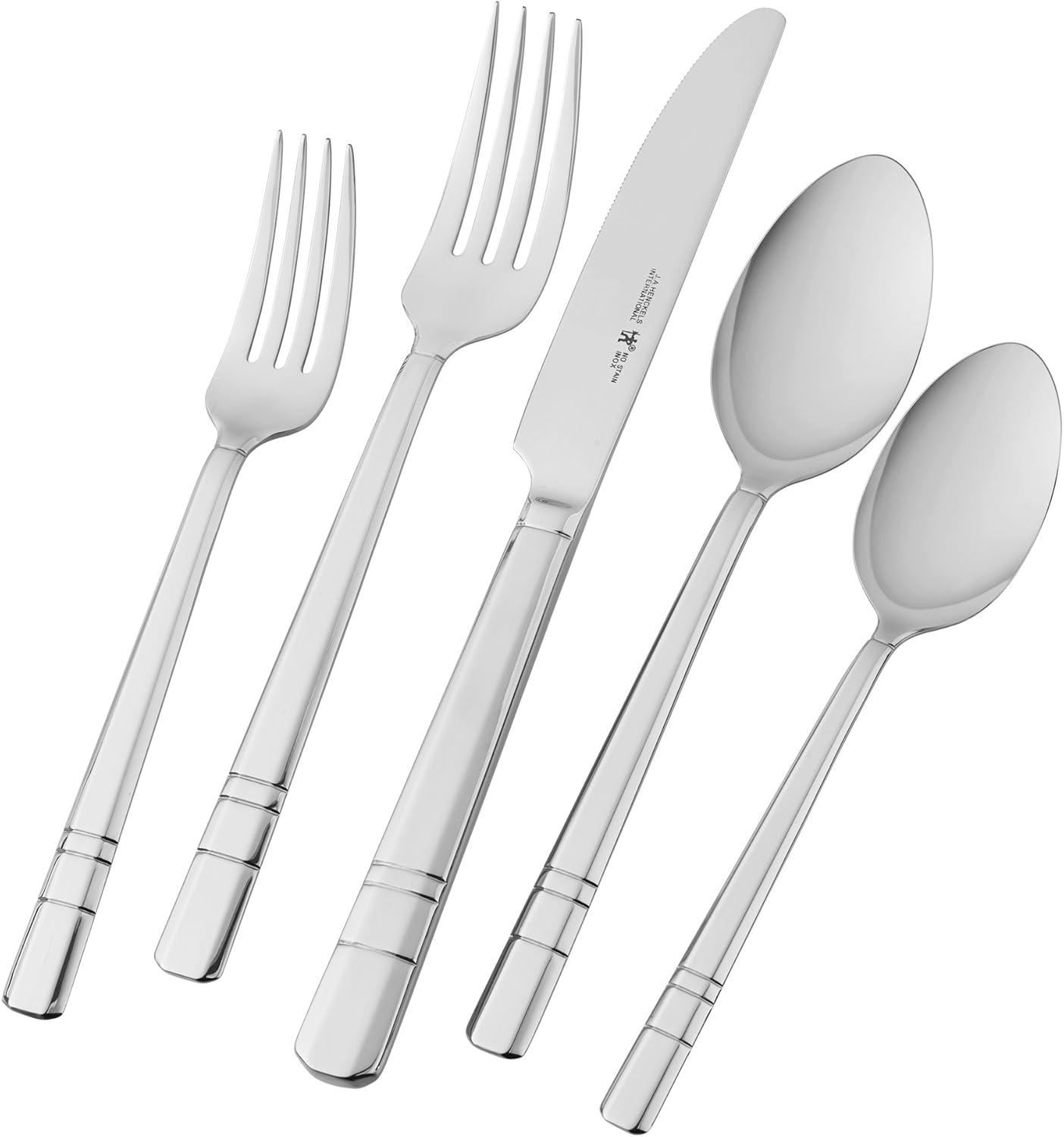 HENCKELS HENCKELS Madison Square 20-Piece 18/10 Stainless Steel Flatware Set