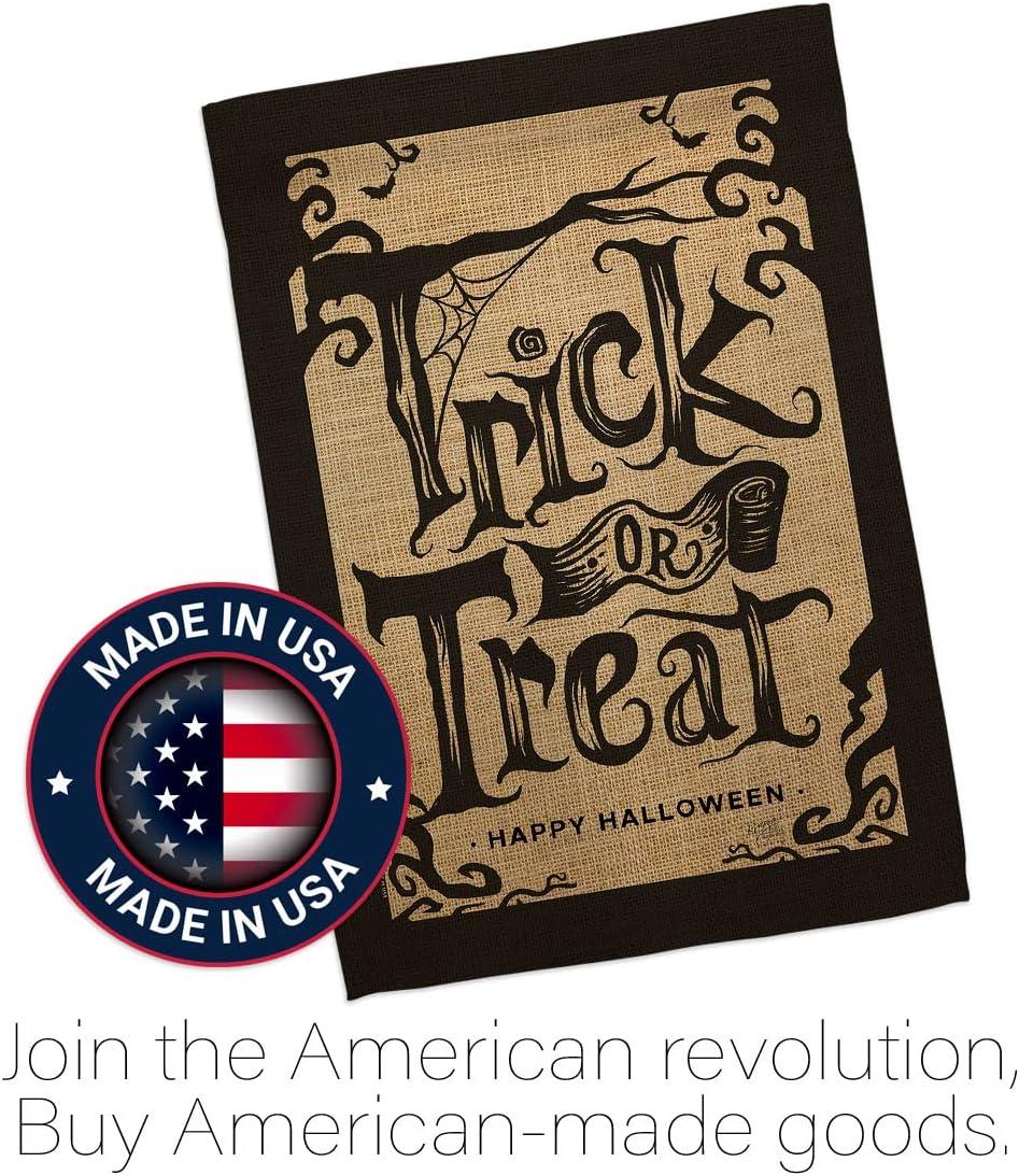 Breeze Decor H112100-BO Halloween Trick House Flag Fall 28 x 40 in. Double-Sided Decorative Vertical Flags for Decoration Banner Garden Yard Gift