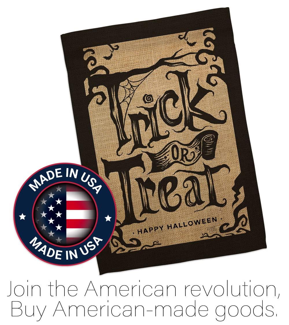 Breeze Decor H112100-BO Halloween Trick House Flag Fall 28 x 40 in. Double-Sided Decorative Vertical Flags for Decoration Banner Garden Yard Gift