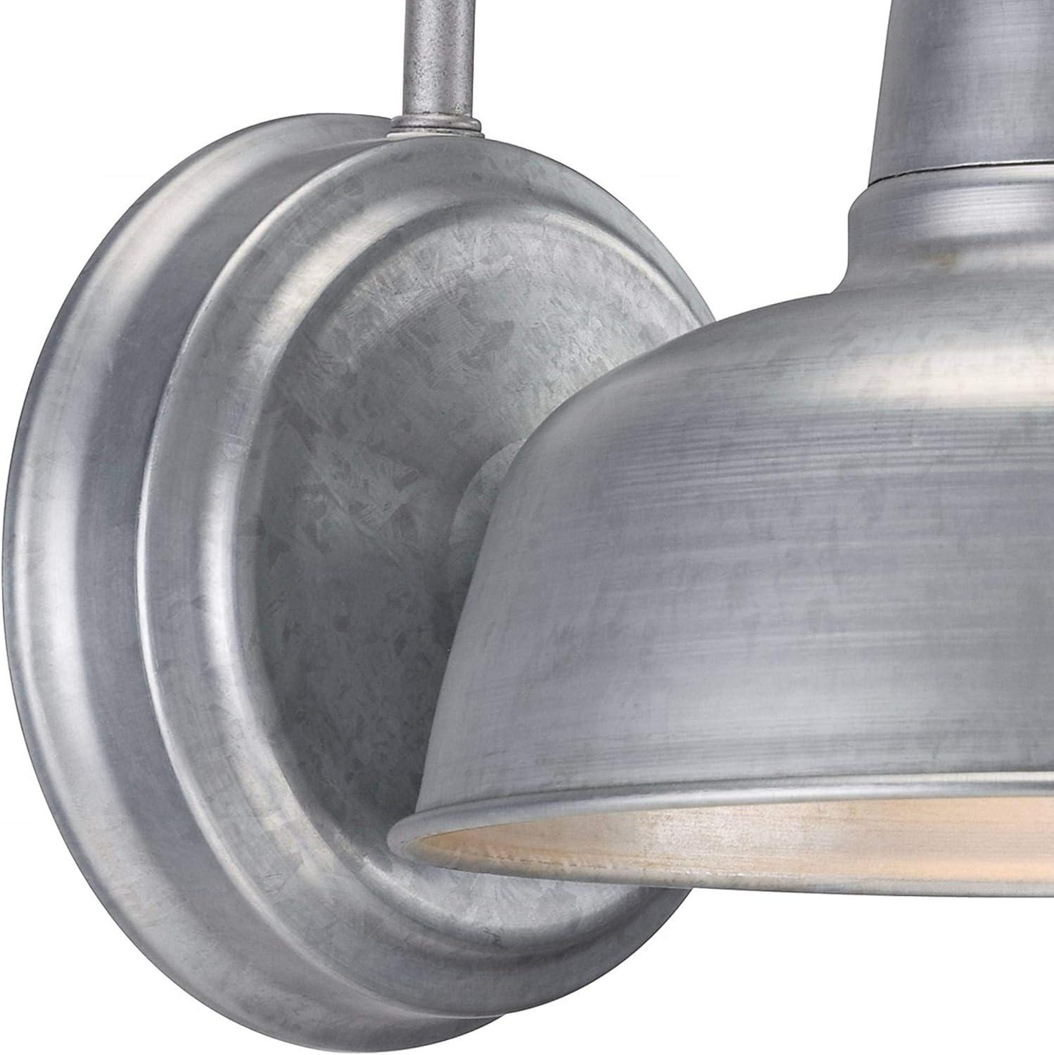 John Timberland Urban Barn 11 1/4" de Alto Galvanizado Luz de Pared Interior-exterior