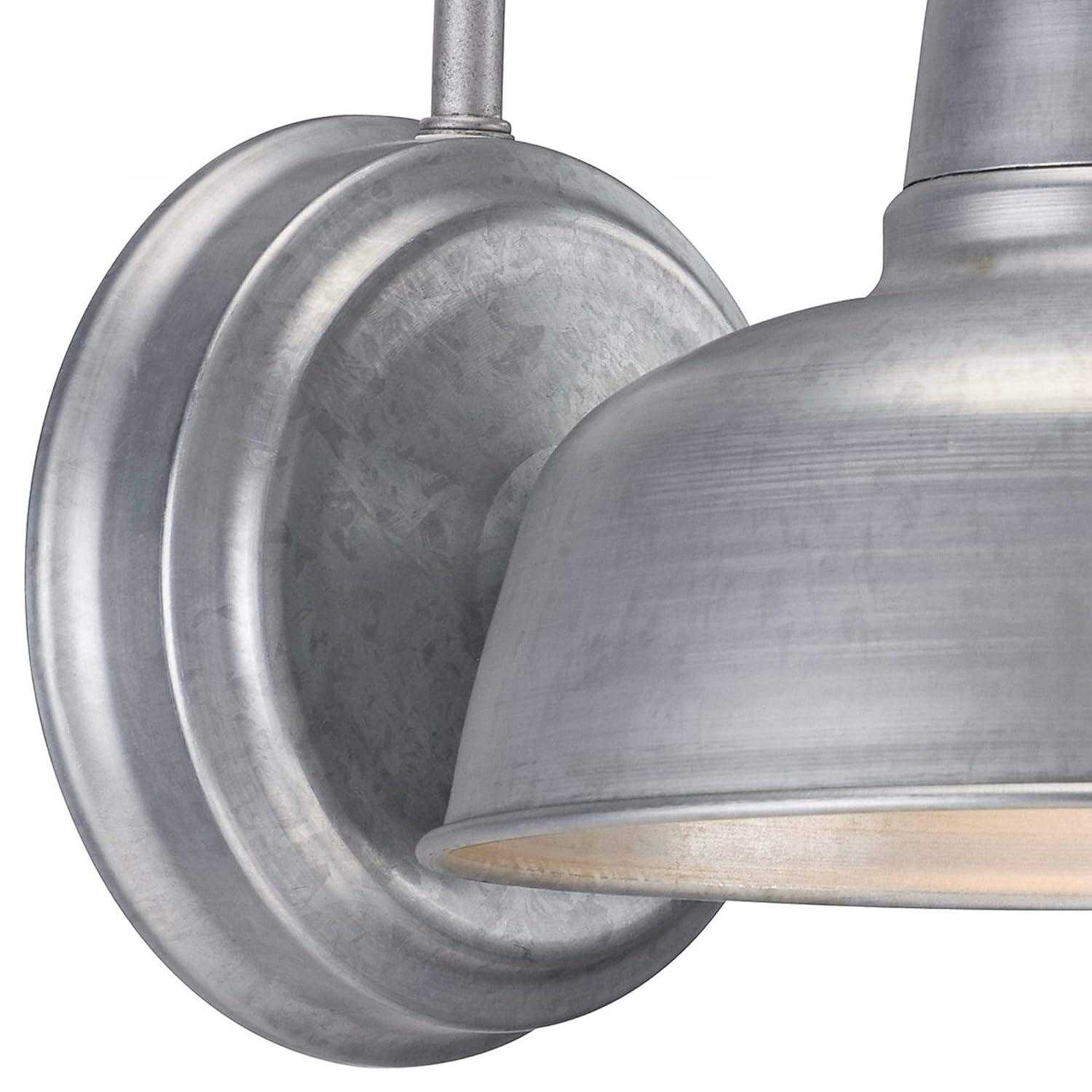 John Timberland Urban Barn 11 1/4" de Alto Galvanizado Luz de Pared Interior-exterior