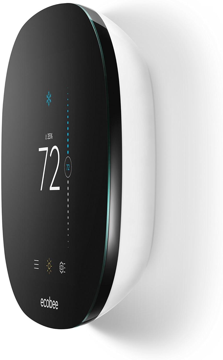 Ecobee Black Touchscreen Smart Wi-Fi Thermostat