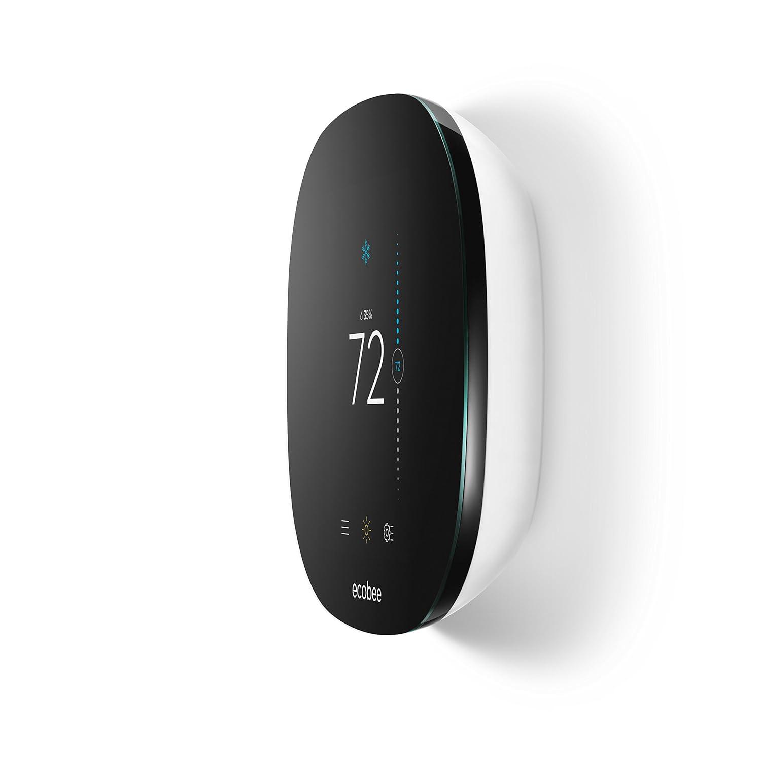 Ecobee Black Touchscreen Smart Wi-Fi Thermostat