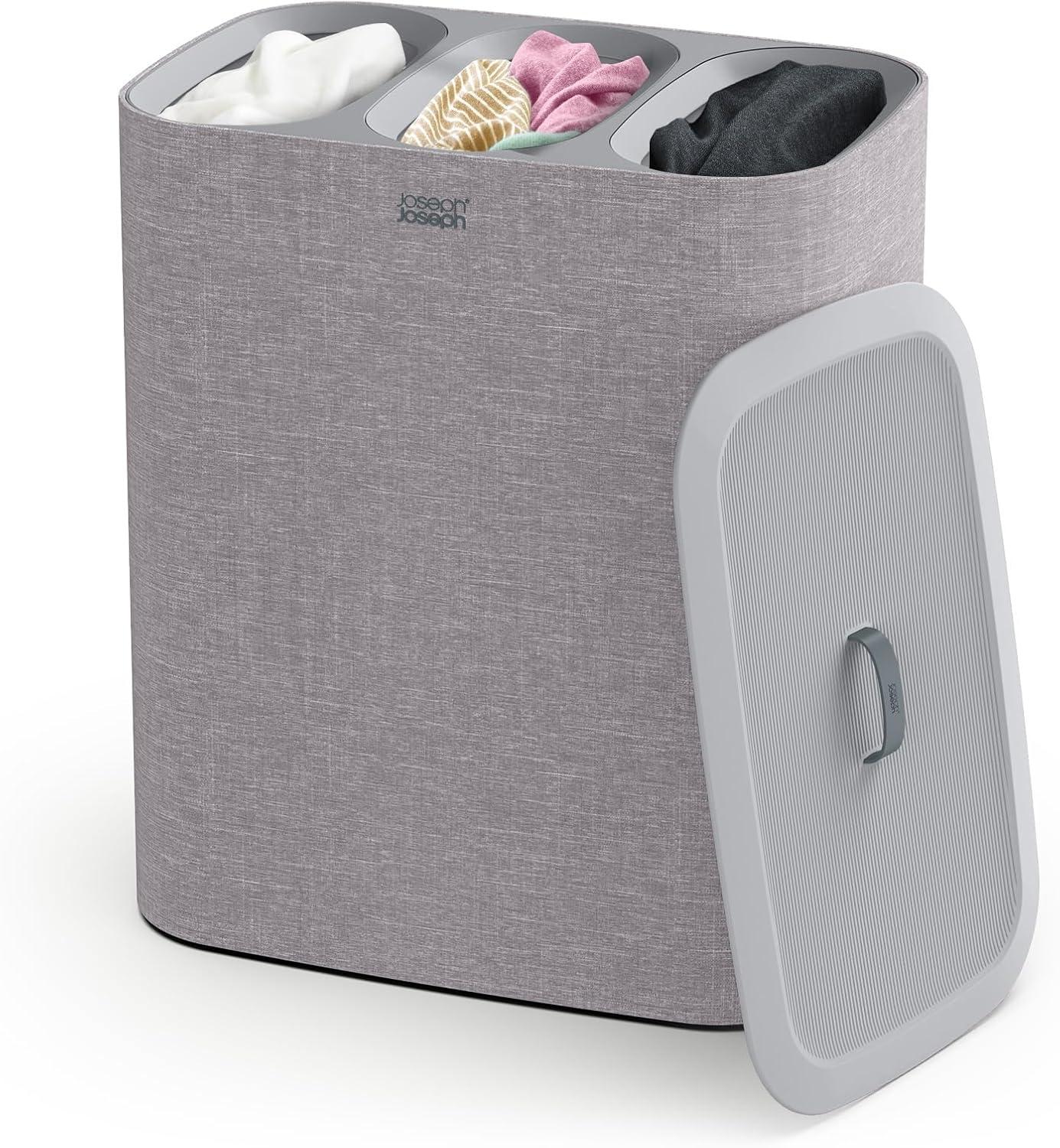 Joseph Joseph Tota Trio 90-liter Laundry Hamper Separation Basket with Lid