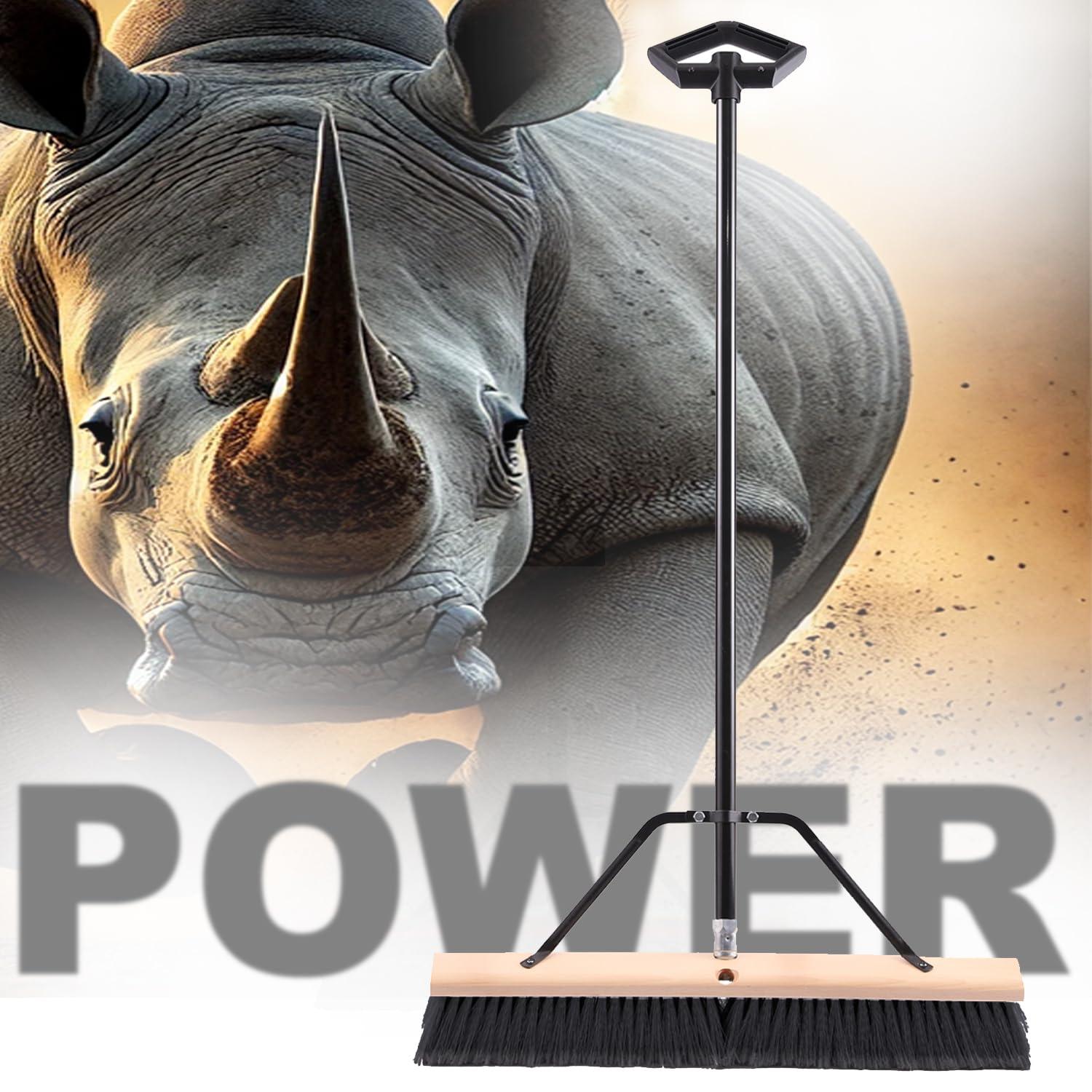 Easy Back 24 in. Outdoor Ergonomic Push Broom