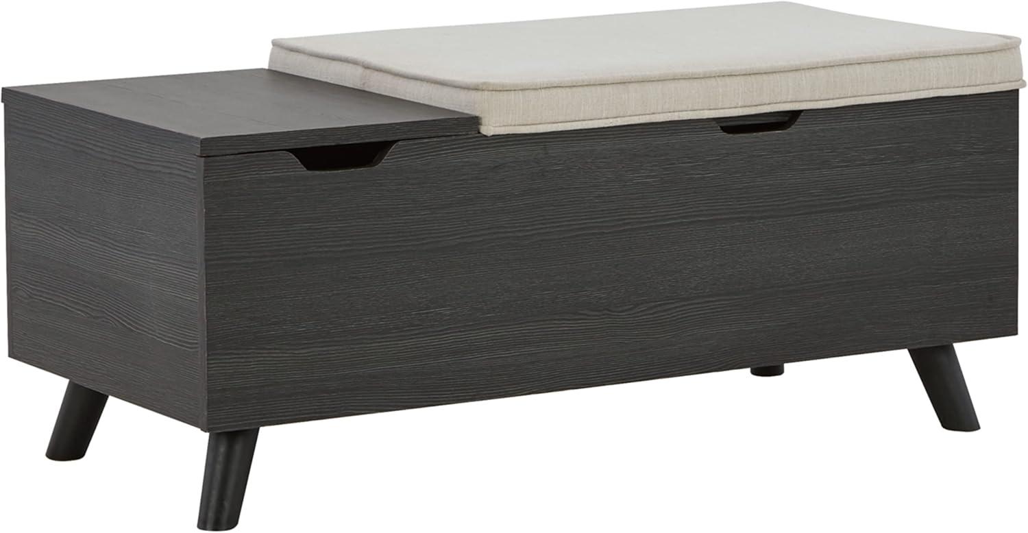 Traneisha Polyester Upholstered Storage Bench