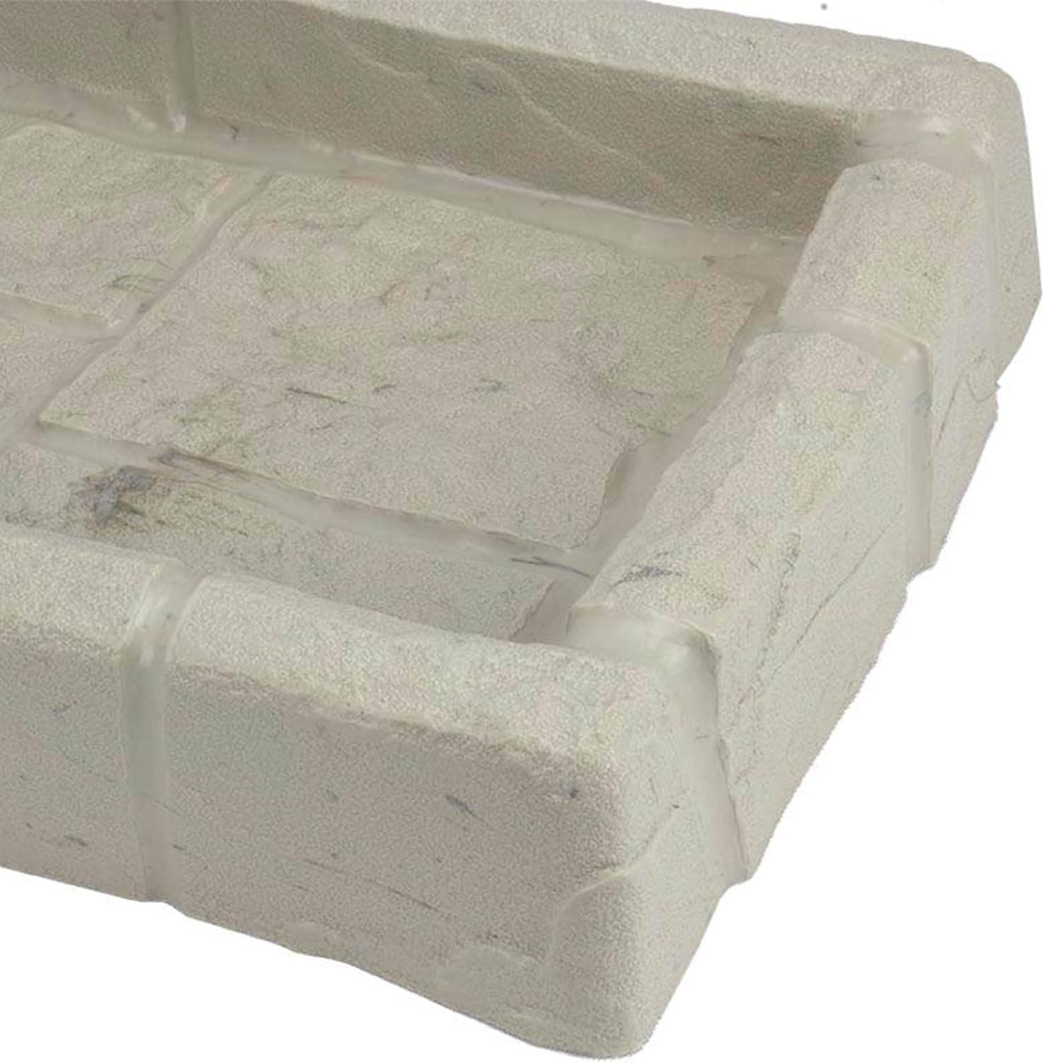 Suncast SB24 Decorative Rain Gutter Downspout Splash Block, Tan  (2 Pack)