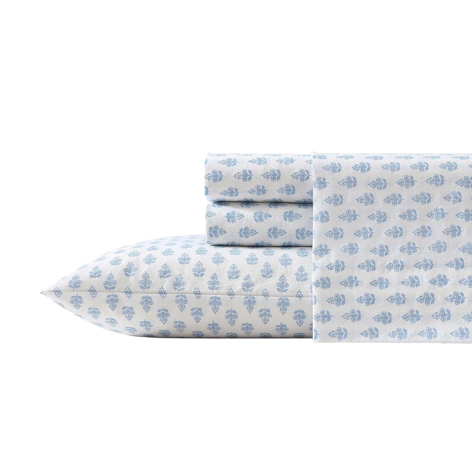Laura Ashley Printed Cotton Percale Sheet Set