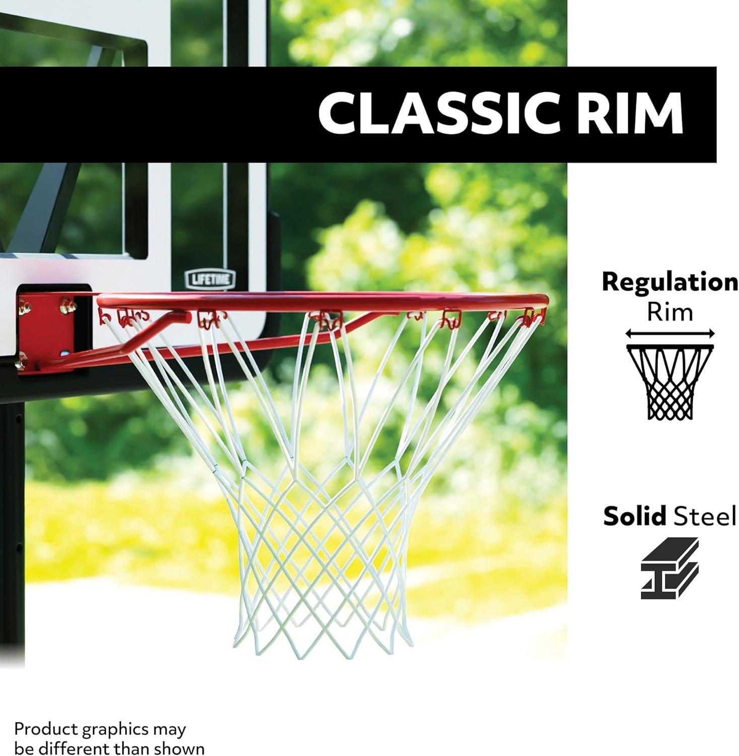 Lifetime Adjustable Portable Basketball Hoop (42-inch Acrylic) - 1270