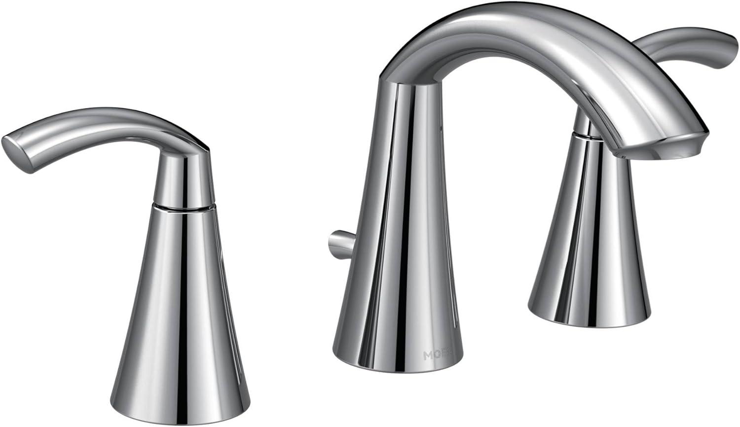 Glyde Widespread Bathroom Faucet with Drain Assembly