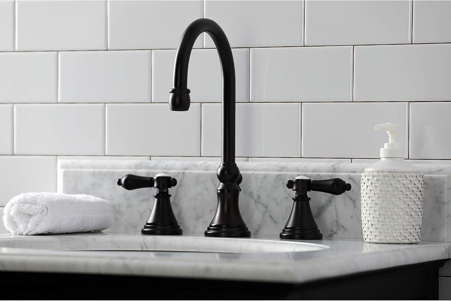 Heirloom Oil Rubbed Bronze Widespread Bathroom Faucet