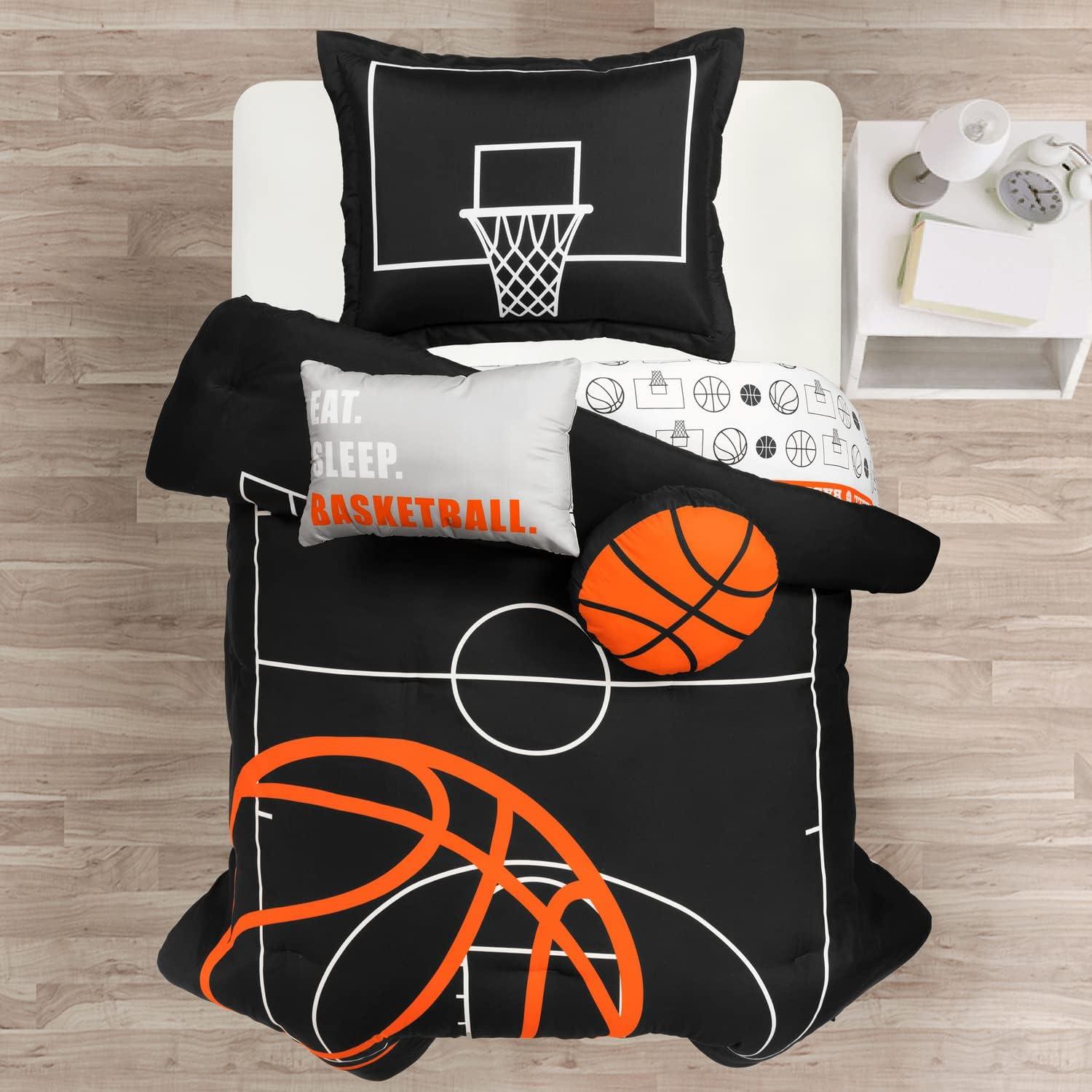 Basketball Game Reversible 4 Piece Comforter Set