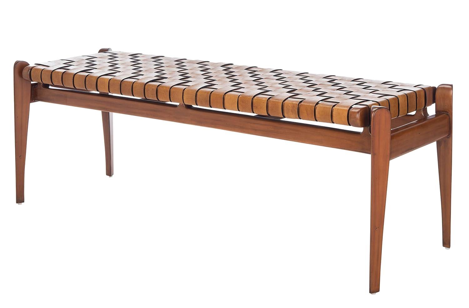 Kenan Genuine Leather Bench