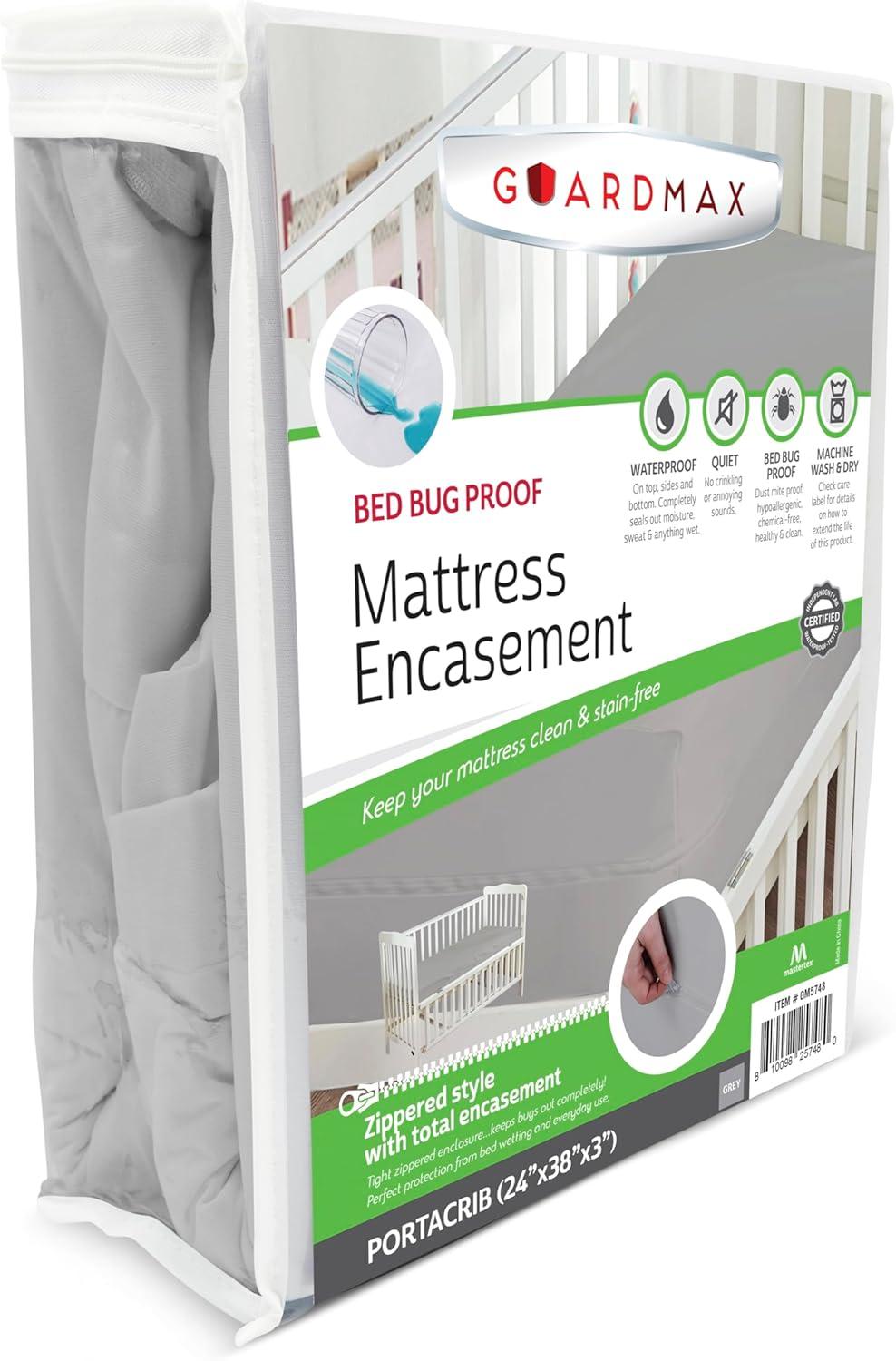 Guardmax Waterproof Mattress Protector Encasement with Zipper