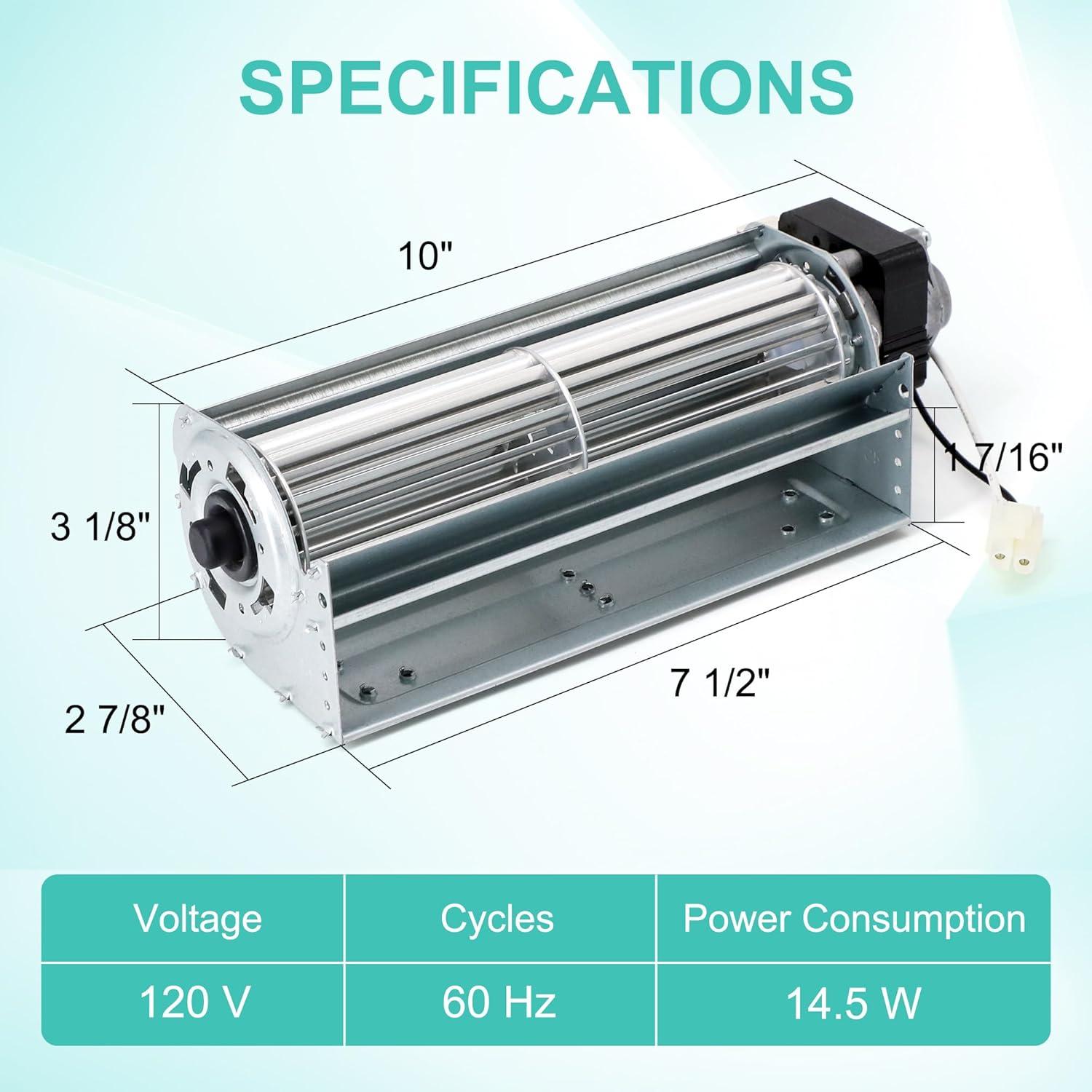 ProComm Blower Fan - Thermostatically Controlled Fireplace Fan