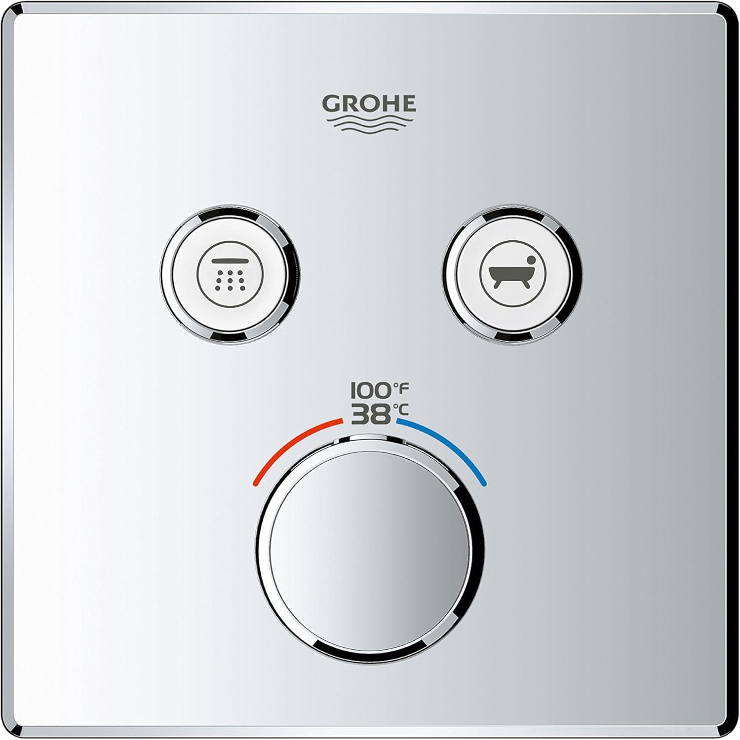 Grohtherm® SmartControl Dual Function Thermostatic Trim with Control Module