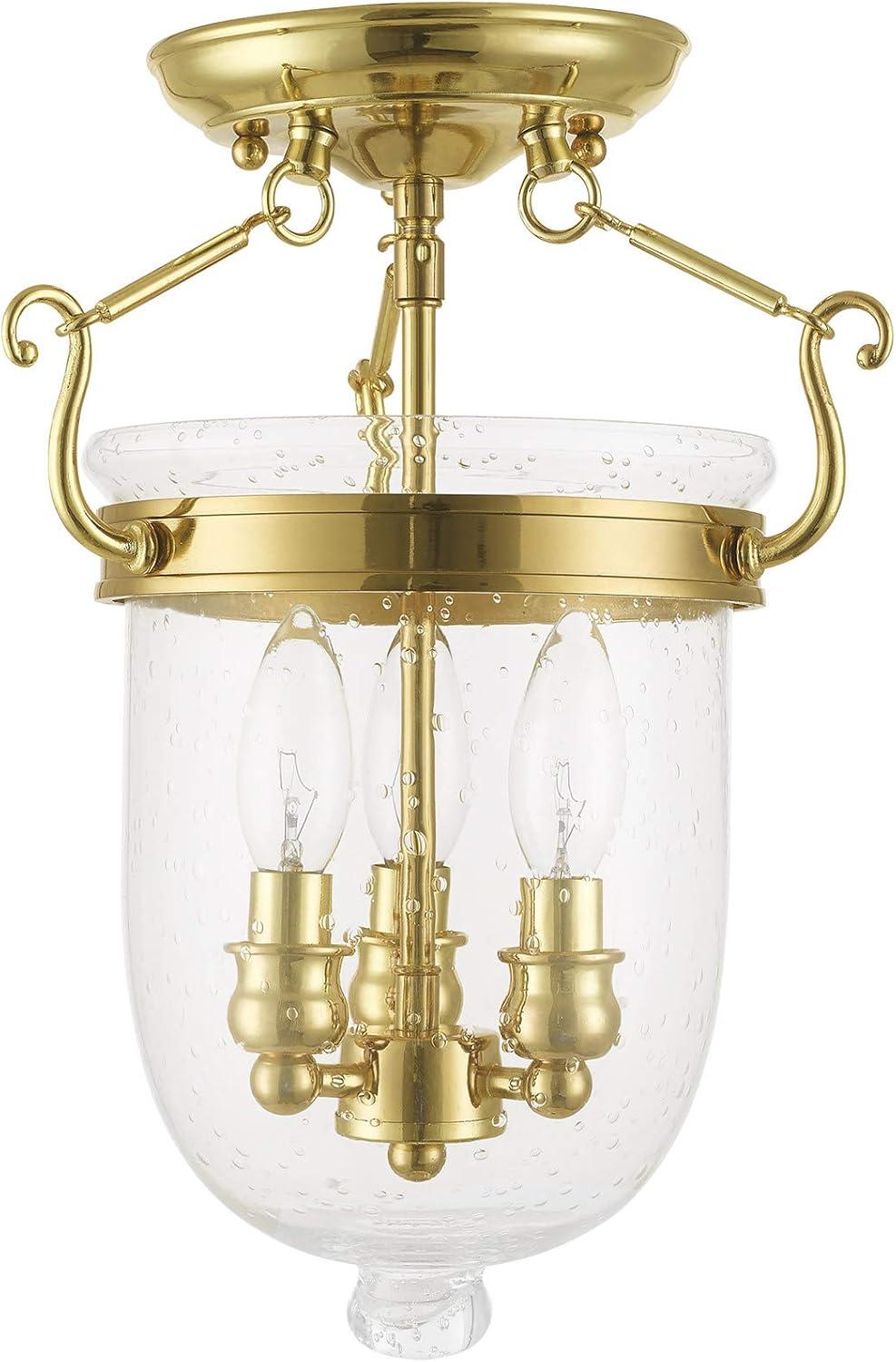 Livex Lighting - Jefferson - 3 Light Flush Mount in Traditional Style - 10