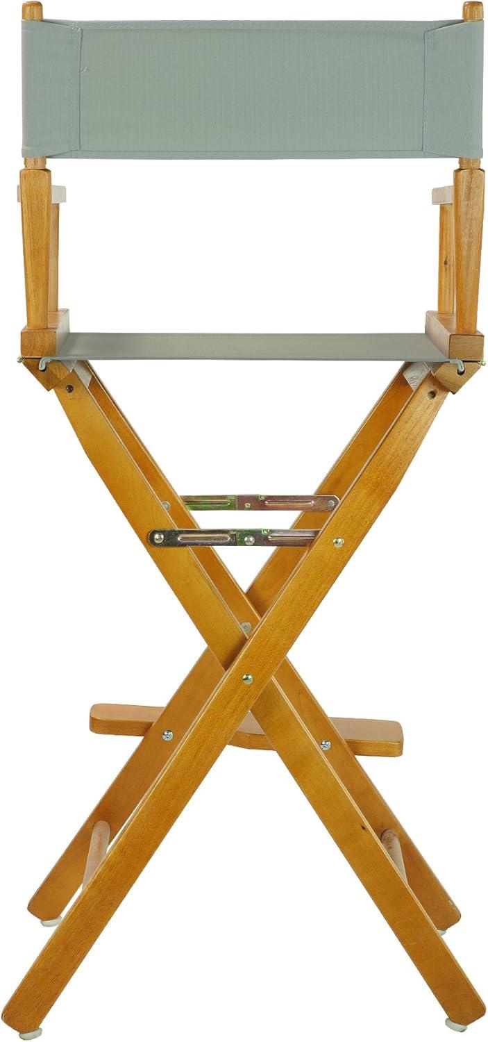 "30" Director's Chair Honey Oak Frame-Gray Canvas"