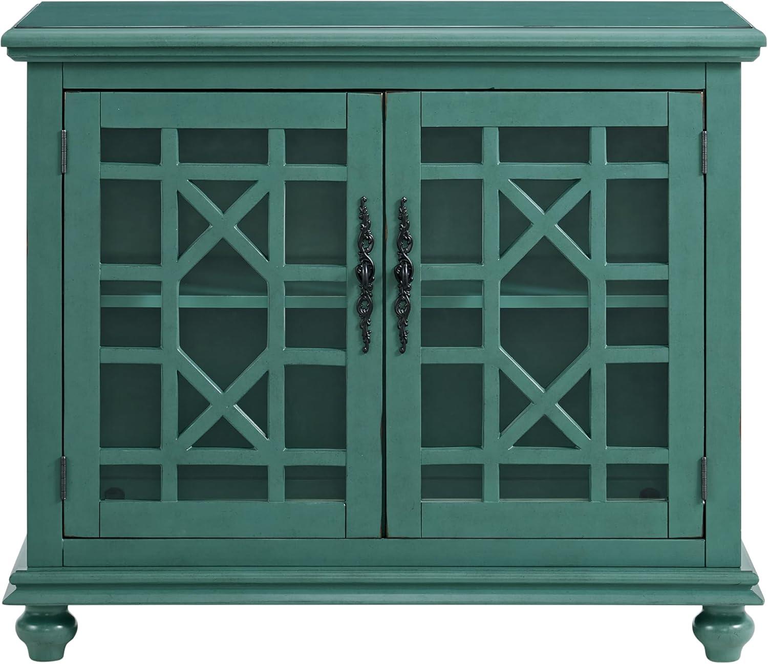 Martin Svensson Home Elegant Small Spaces TV Stand, Teal