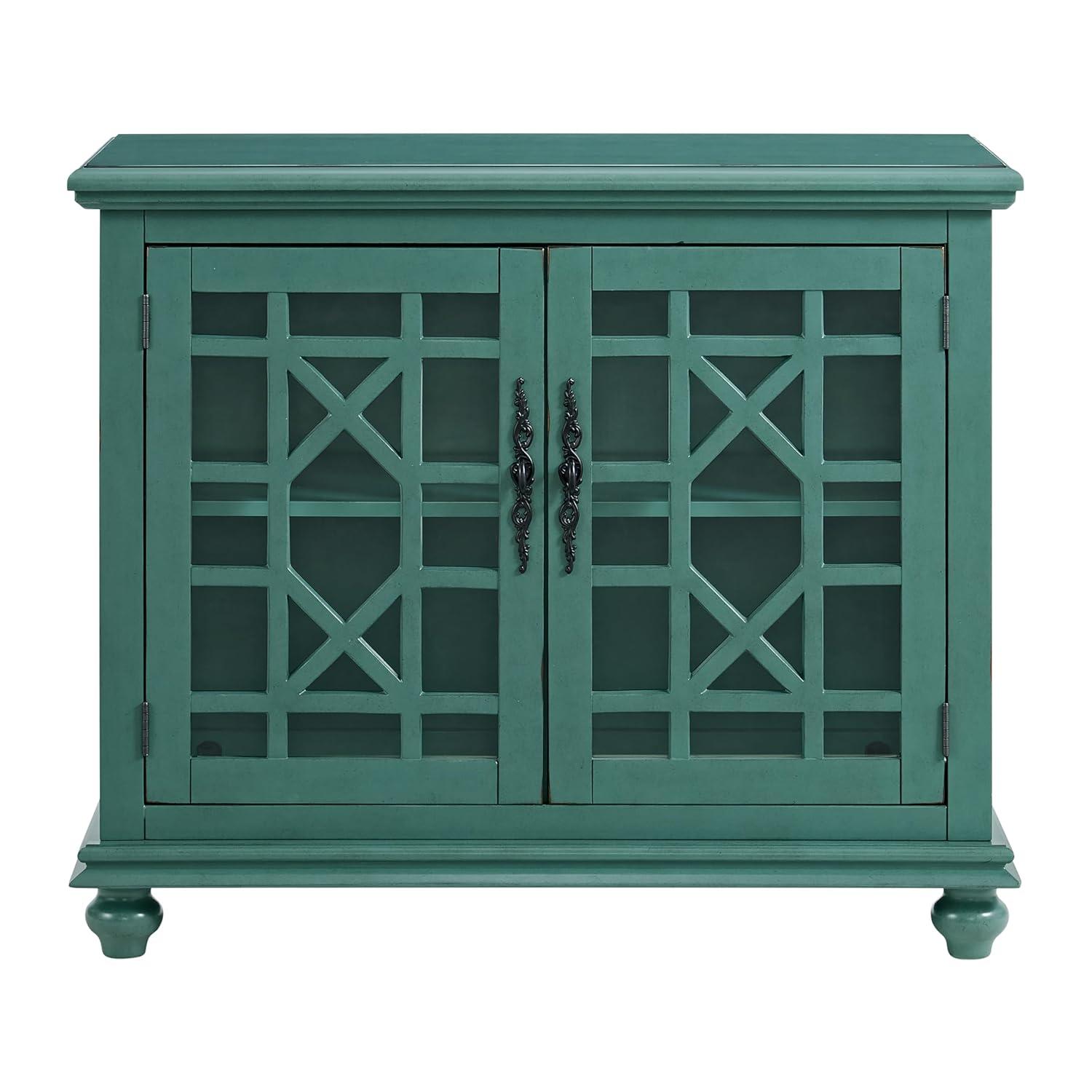 Martin Svensson Home Elegant Small Spaces TV Stand, Teal