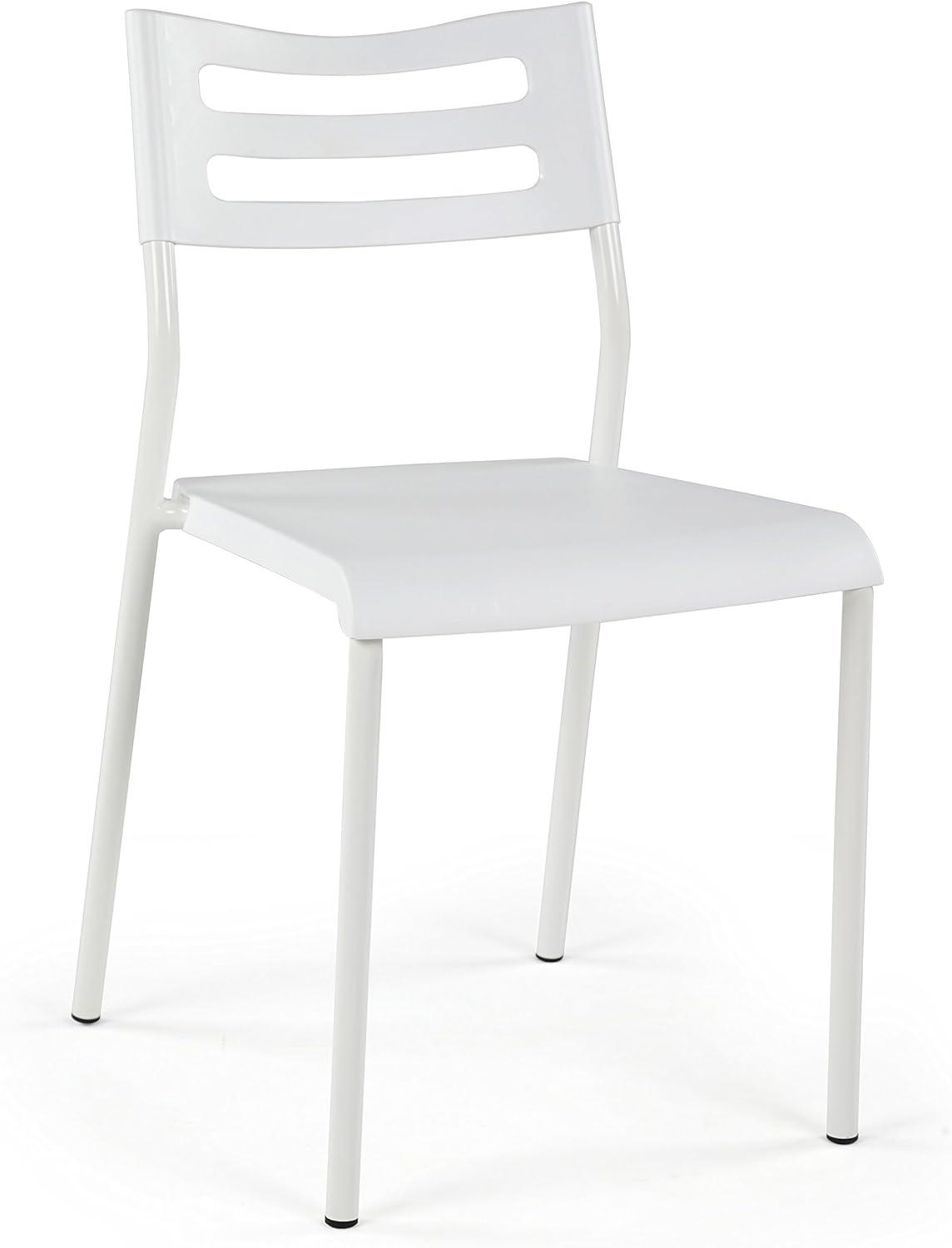 Humble Crew Lightweight Industrial Office Desk Chair, White