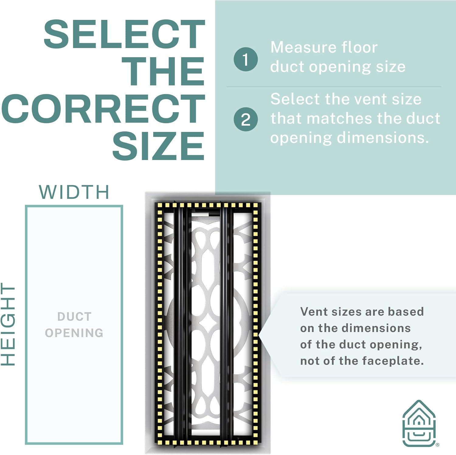 Home Intuition Victorian Floor Vent Cover Register With Mesh Net