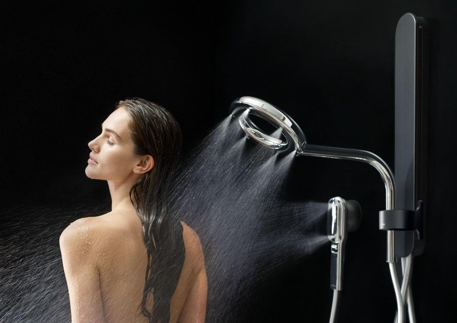 Moen N207C0Bl Matte Black Two-Function 7.9" Diameter Head Standard With Handshower