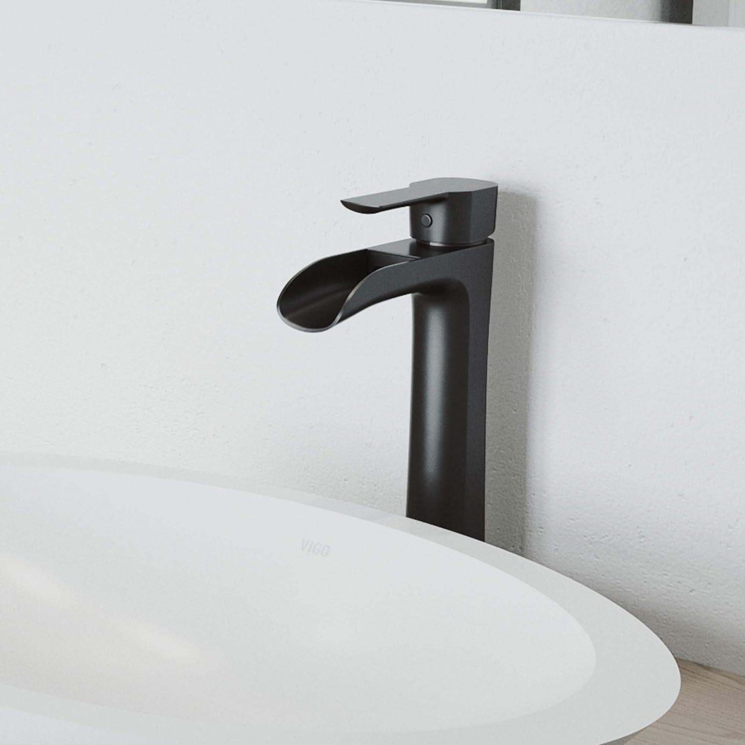 Niko 11" H Single Handle Vessel Sink Bathroom Faucetwith Pop-up Drain