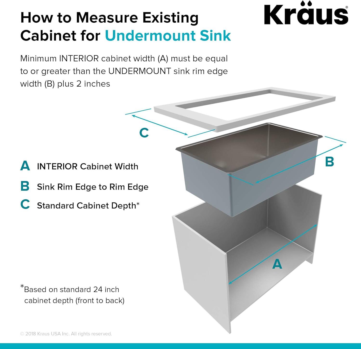 KRAUS Standart PRO™ Undermount 60/40 Double Bowl 16 Gauge Stainless Steel Kitchen Sink