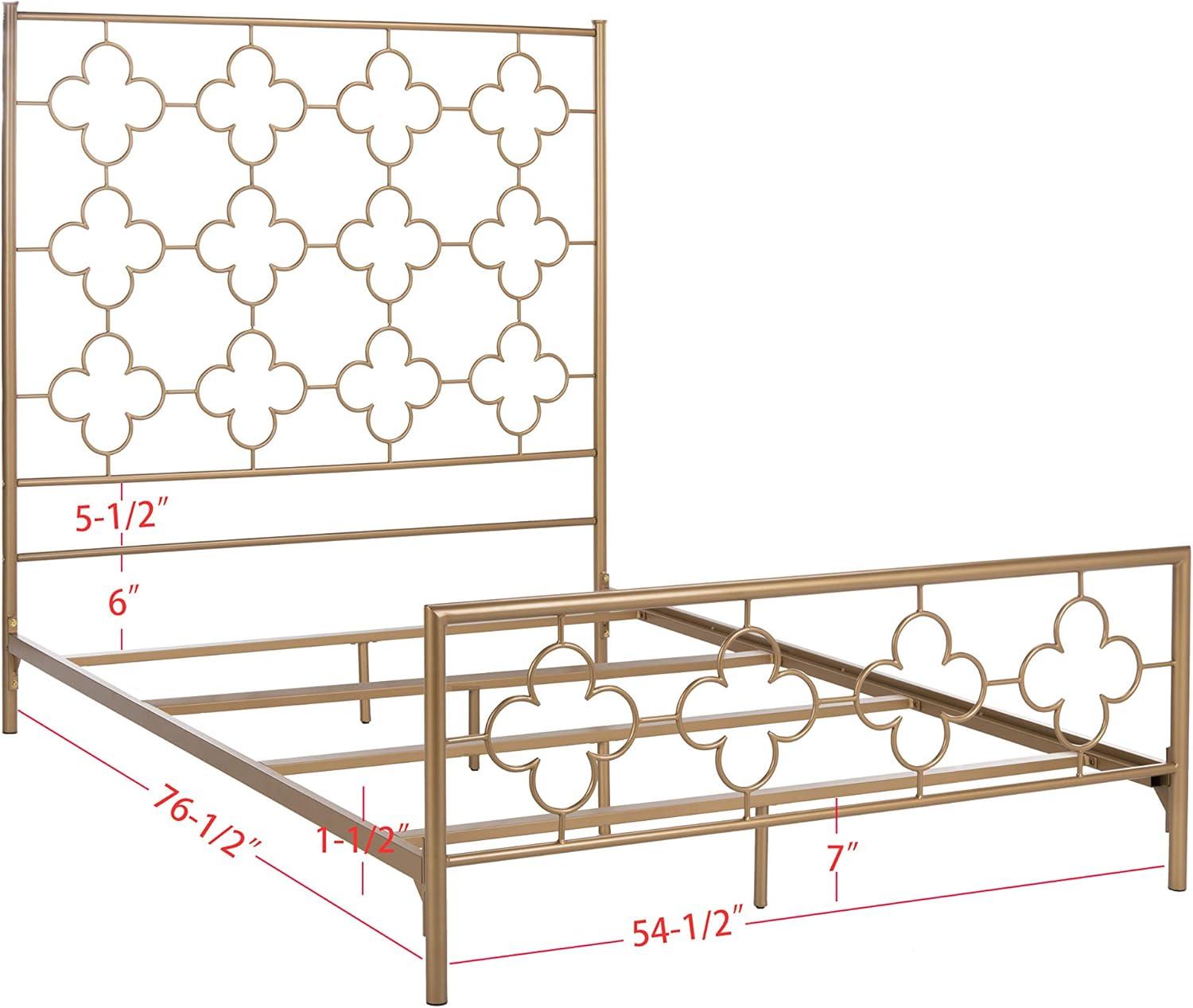 Safavieh Morris Geometric Glam Lattice Metal Headboard