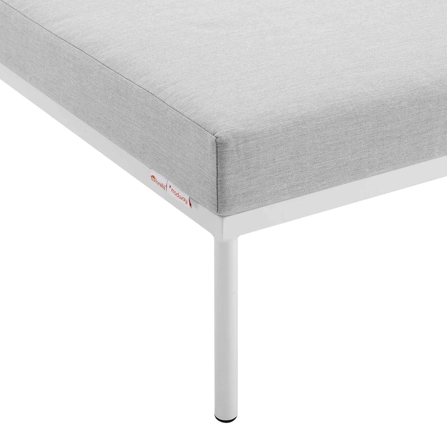 Harmony Sunbrella Outdoor Patio Aluminum Ottoman by Modway