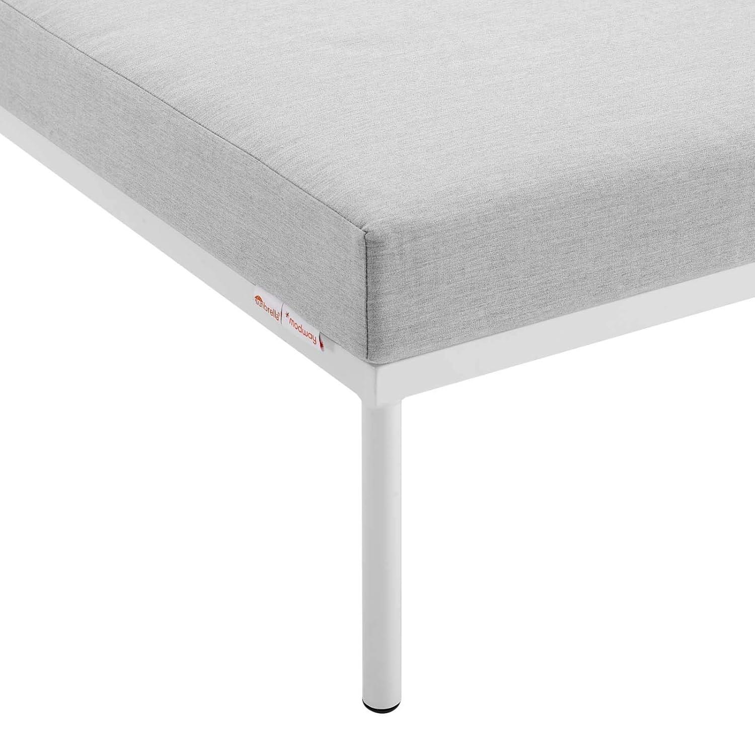 Harmony Sunbrella Outdoor Patio Aluminum Ottoman by Modway