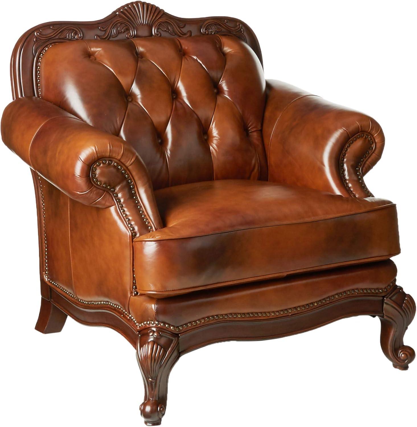 Andrew Home Studio Daosta Leather Armchair