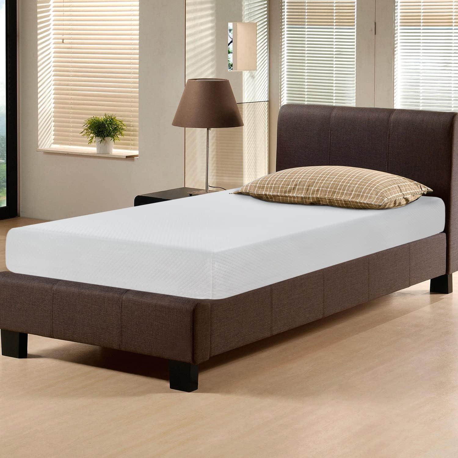 Twin 12-Inch Gel Memory Foam Mattress with Washable Cover