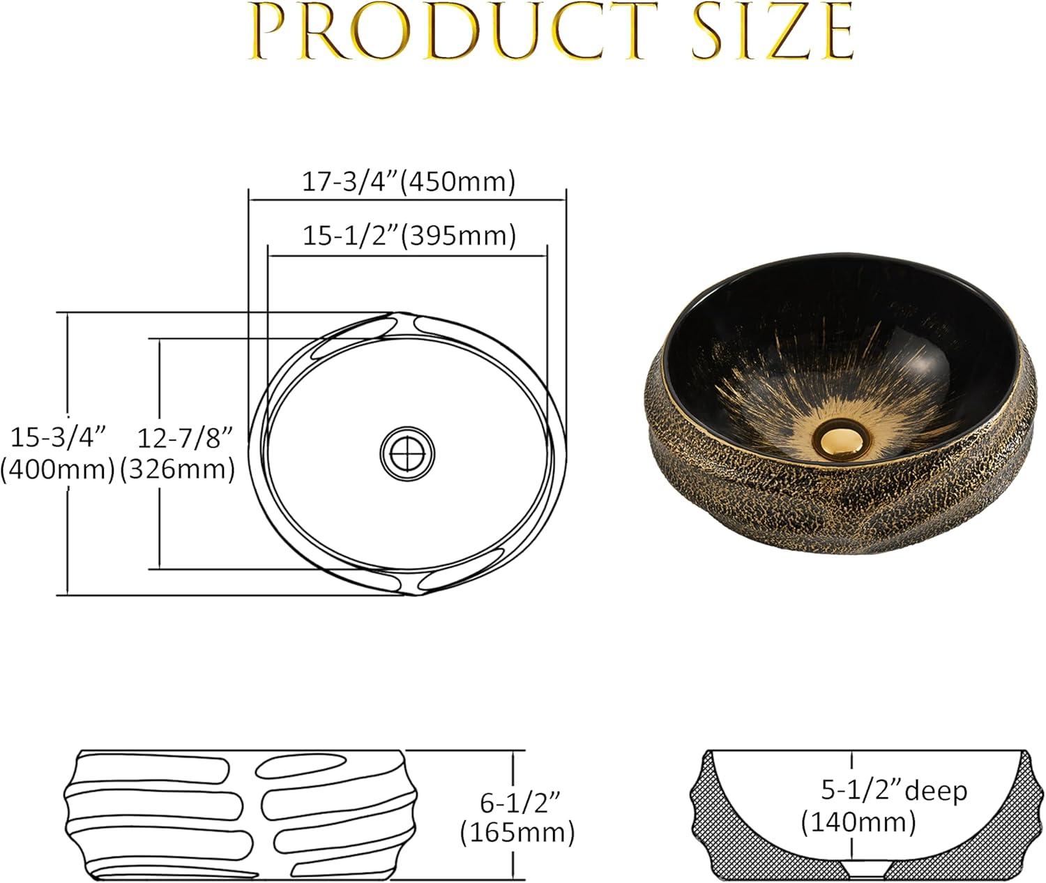 MEJE 15.5'' Oval Bathroom Sink